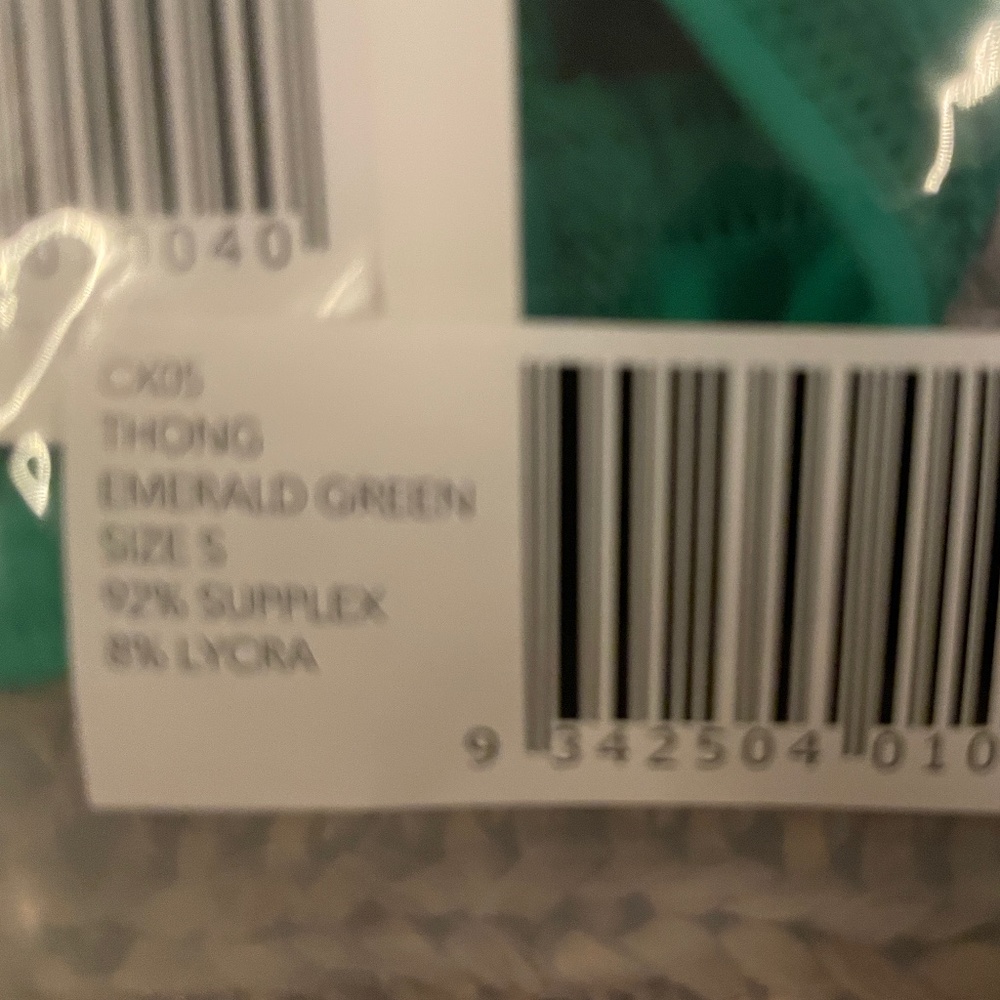 Cocksox Bundle Emerald Sling w/Brilliant White Thong  28-30 sz. S,  NEW/Un-Used!